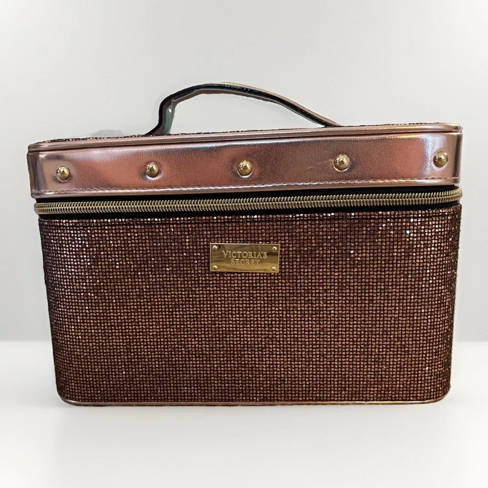 New With Flaws Limited Edition Victoria's Secret Glitter M Train Case See Photos